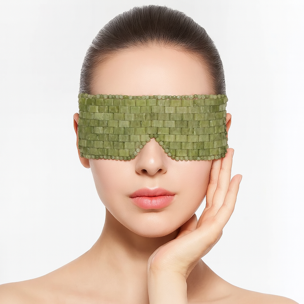 Jade Beads Curtain Eye Mask