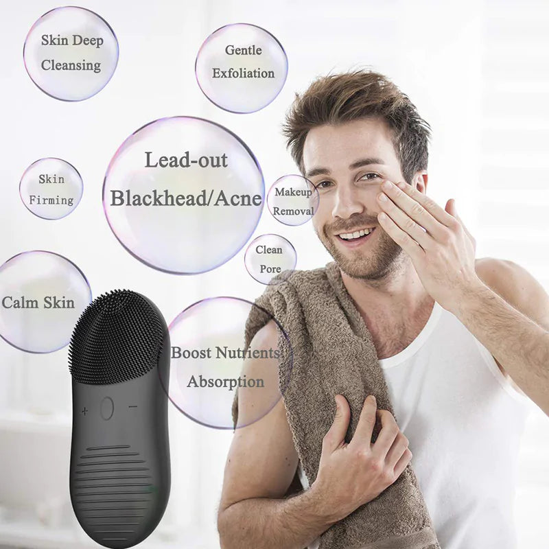 Men's Silicone Face Cleansing Brush