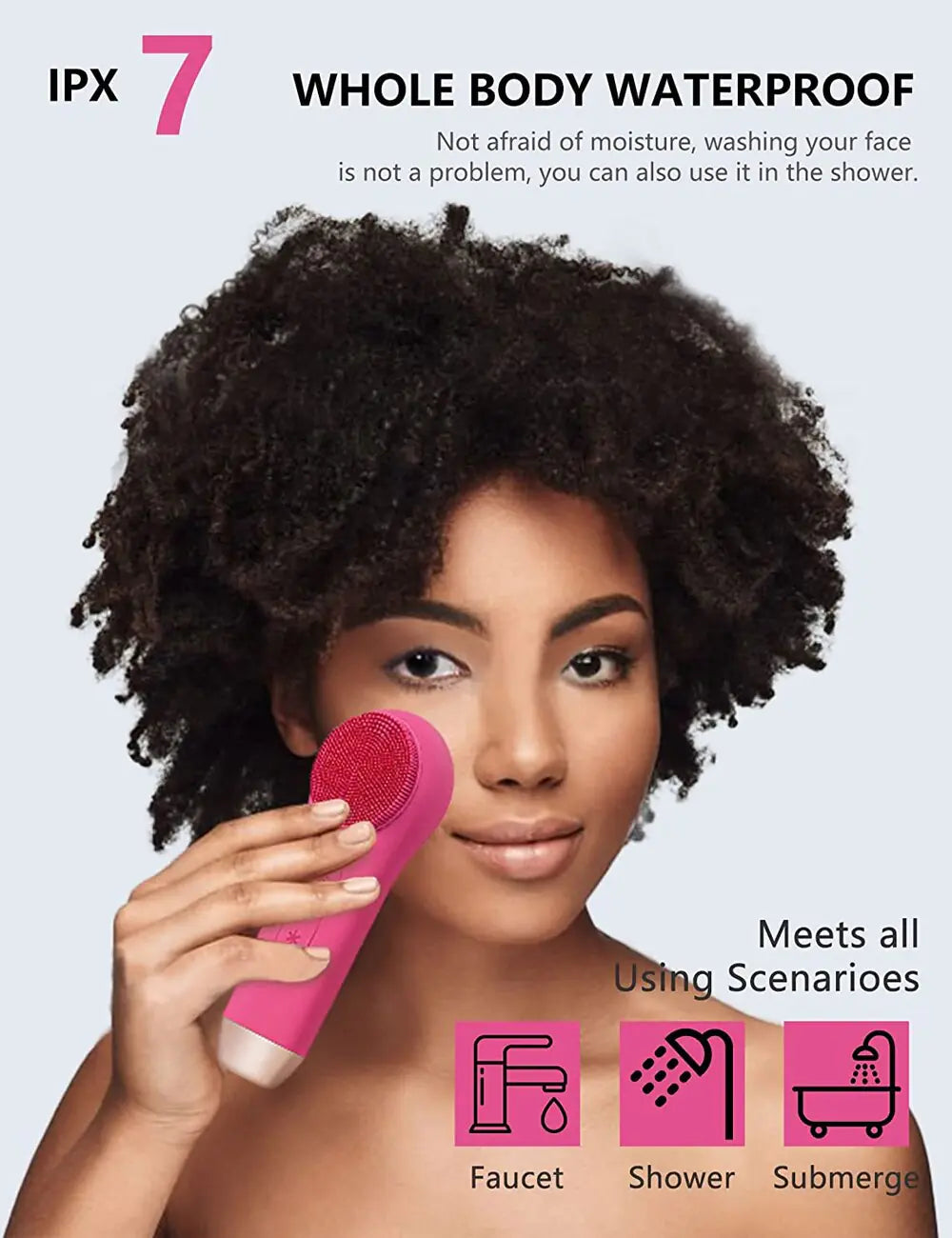 Facial Cleaning Brush With Heat & Cold Activation